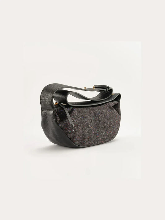 Chopo Leather and Tweed Sling Bag