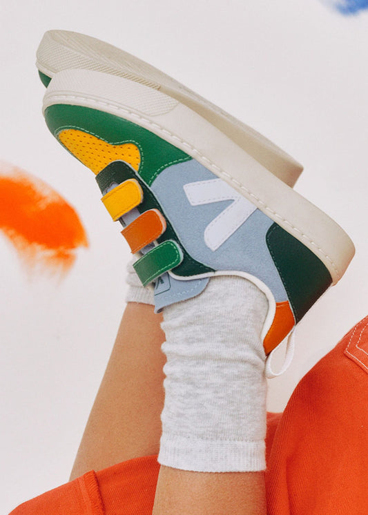 Kids V10 Suede in Multico Steel