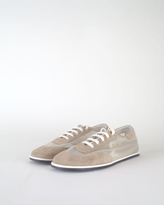 Balla Mesh Trainer in Sand Suede