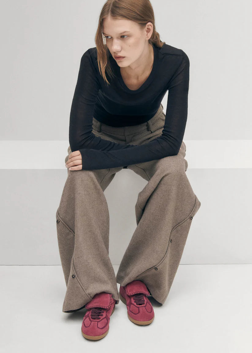 TB490 Club Suede Sneakers in Raspberry Leather