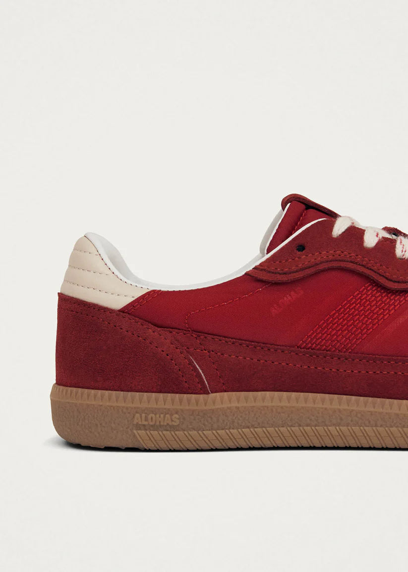 TB490 Rife Sneakers in Red Sheen Leather