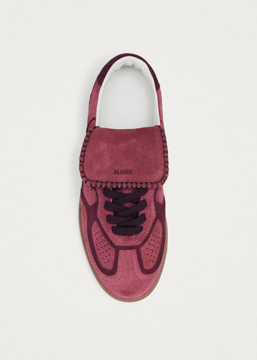 TB490 Club Suede Sneakers in Raspberry Leather