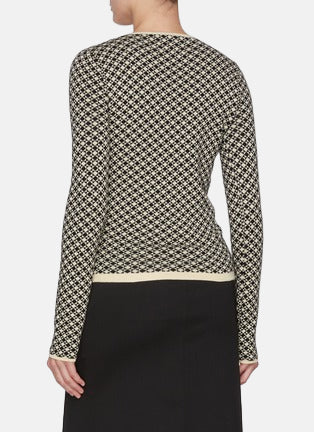 Numeric Logo Cotton Knit Jumper