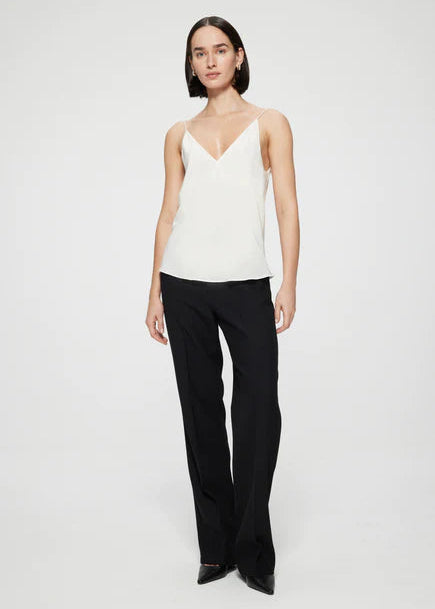 Silk Camisole Top in Cream