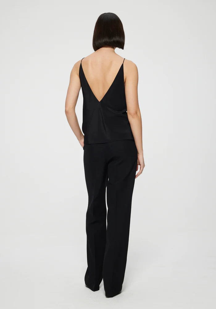 Silk Camisole Top in Black