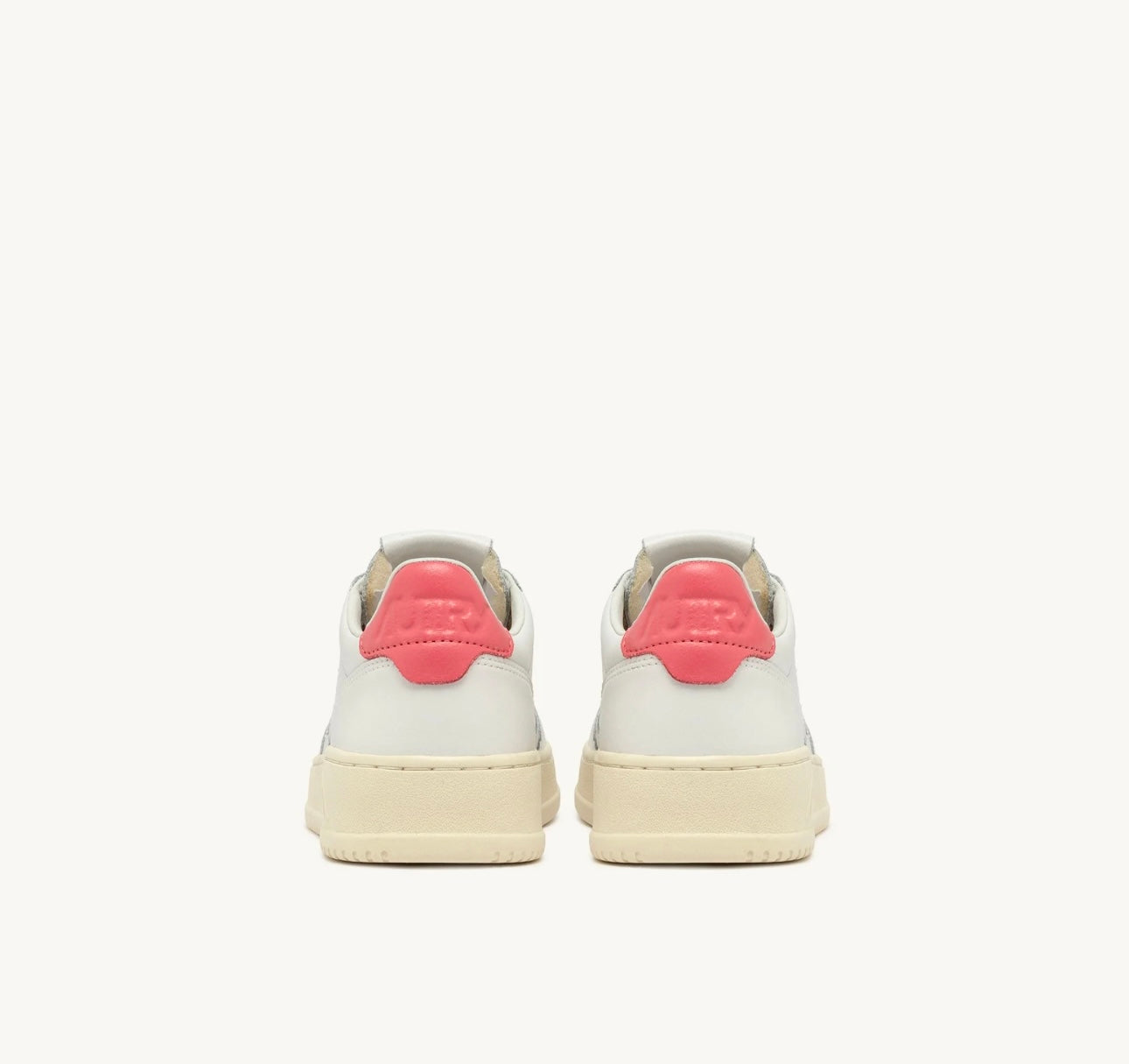 Medalist Low Sneakers in White And Tearose Leather