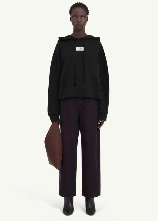 Hooded Sweatshirt in Black