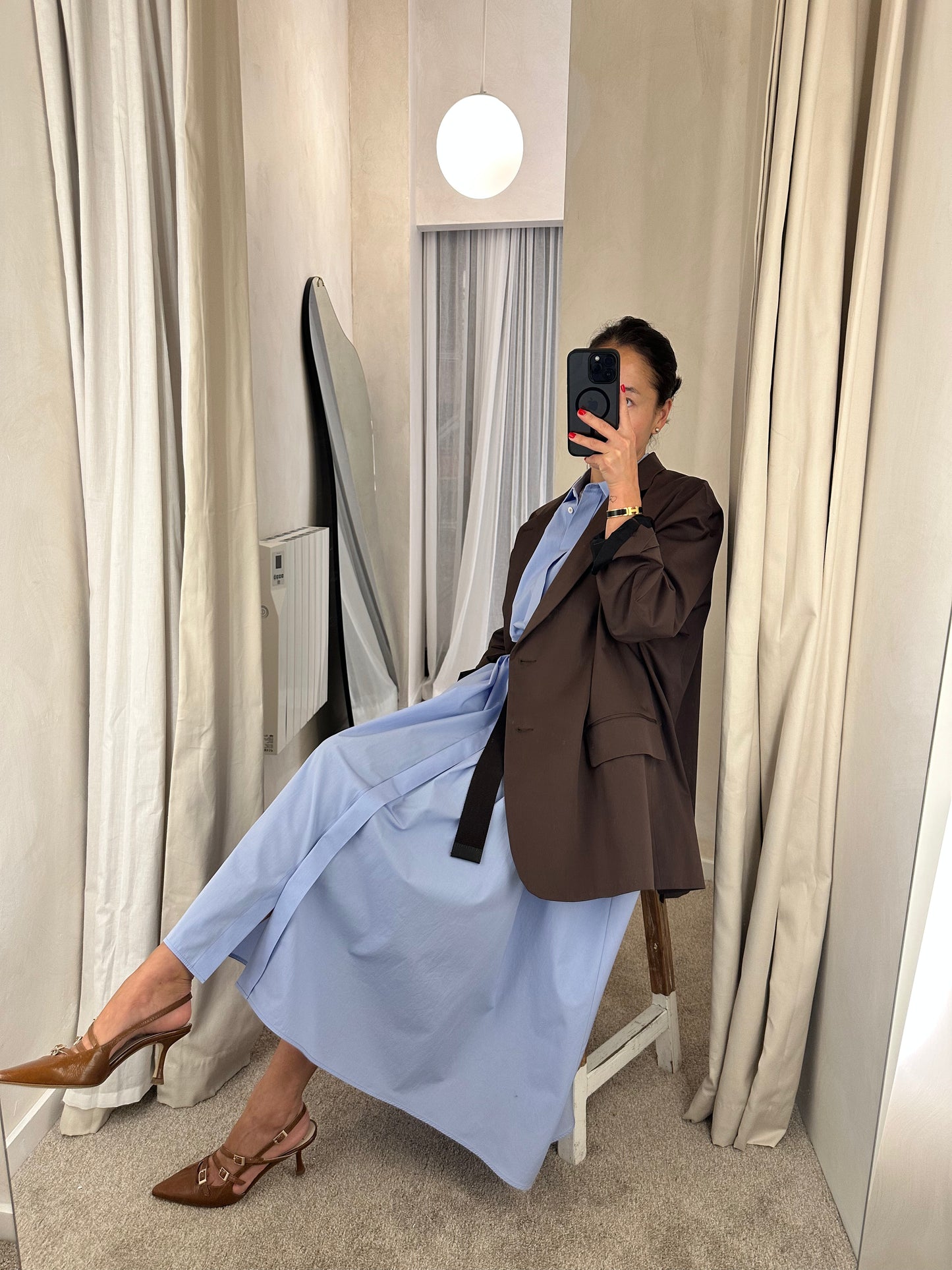 OVER BLAZER - BROWN - HACHE