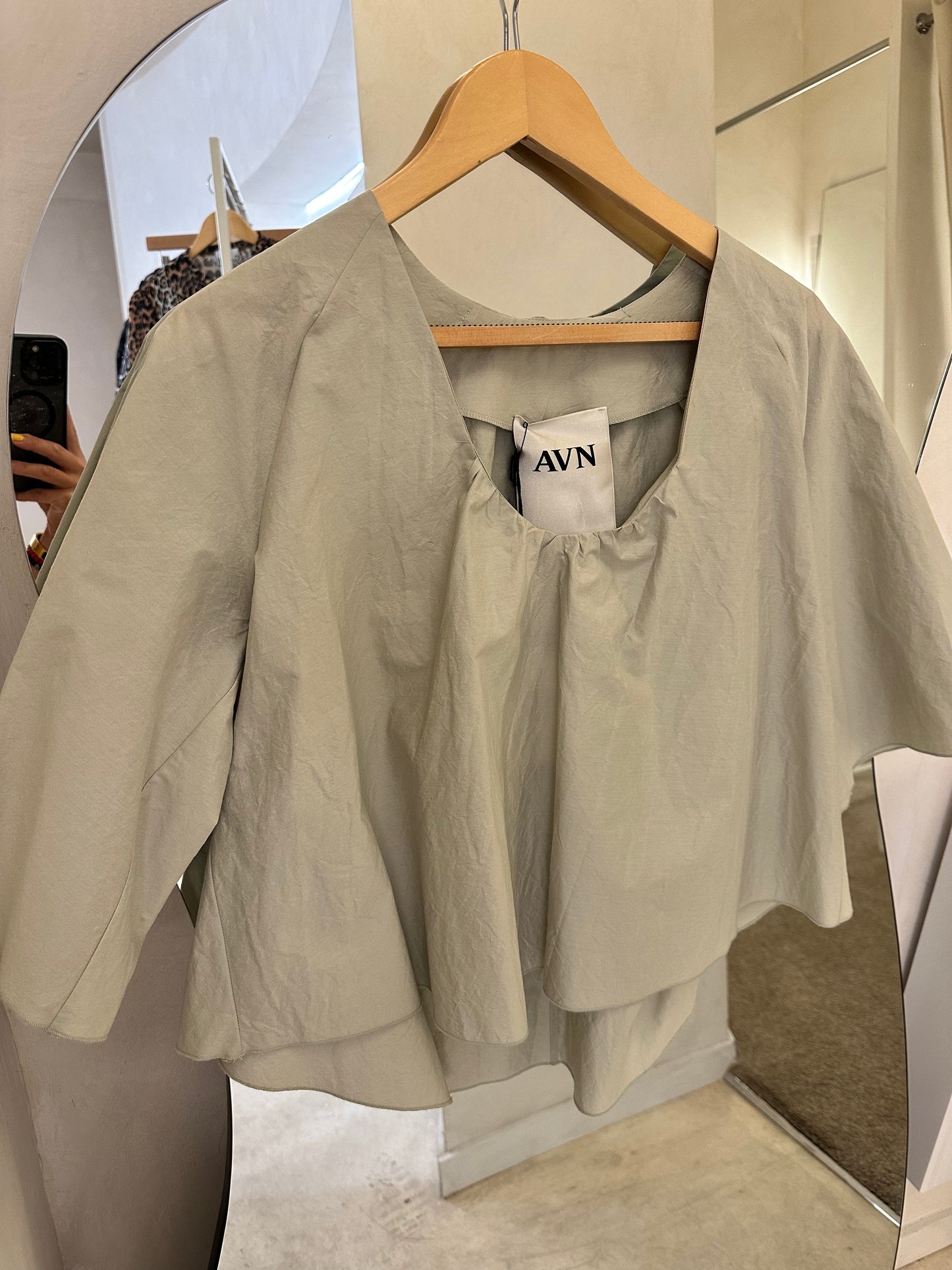 Shell shirt - sage green - Avn