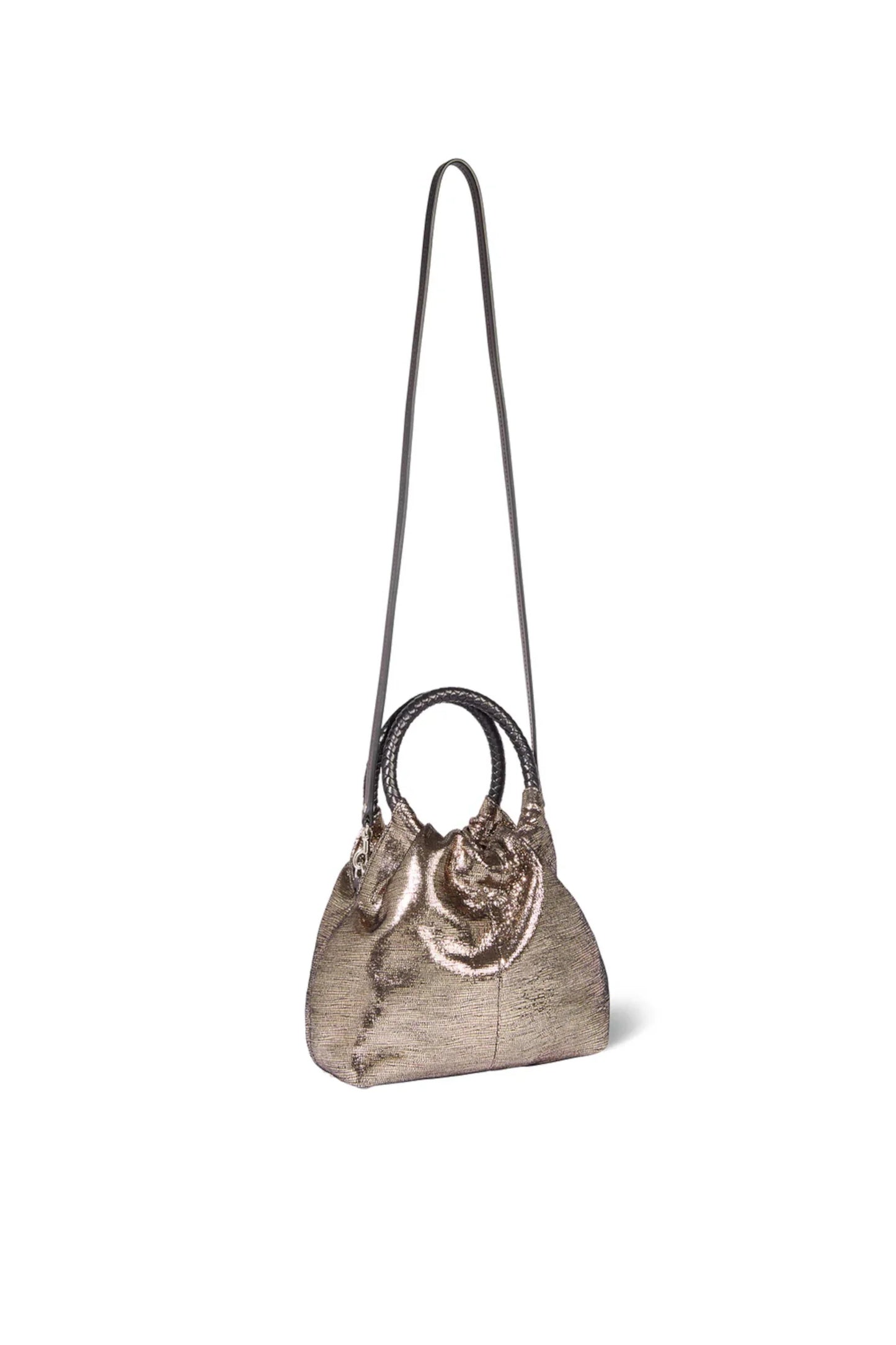 Gordi S Goatskin Lame Champagne