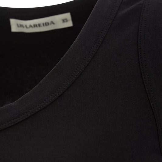 Malu Womens Tank Top Knitted in Black