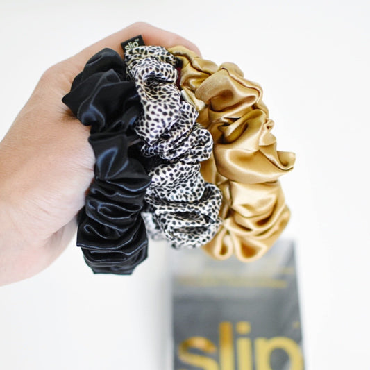 Slip Large Scrunchies in Leopard Multi