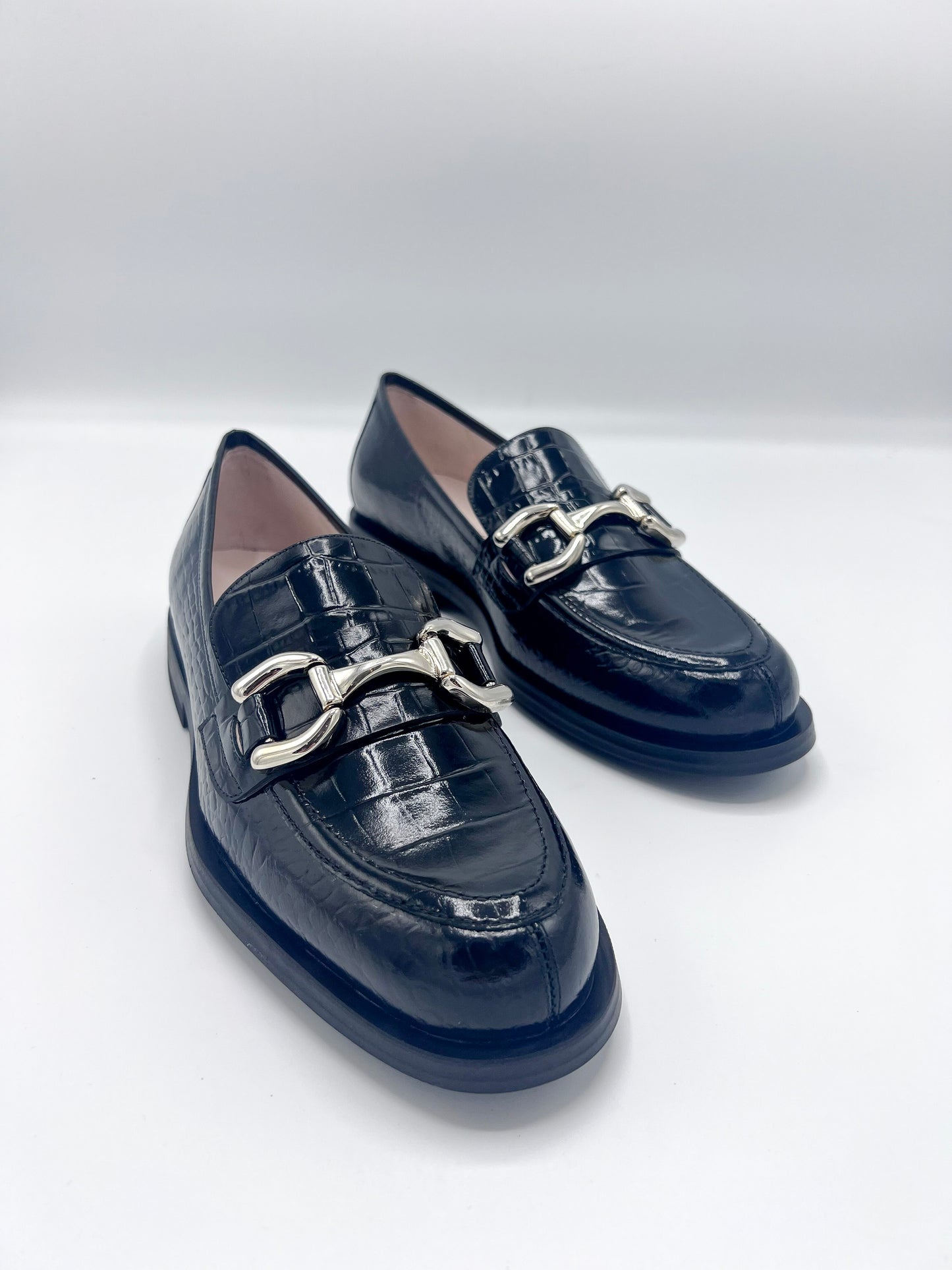 COKI BLACK ANIMAL PRINT LOAFER - LODI