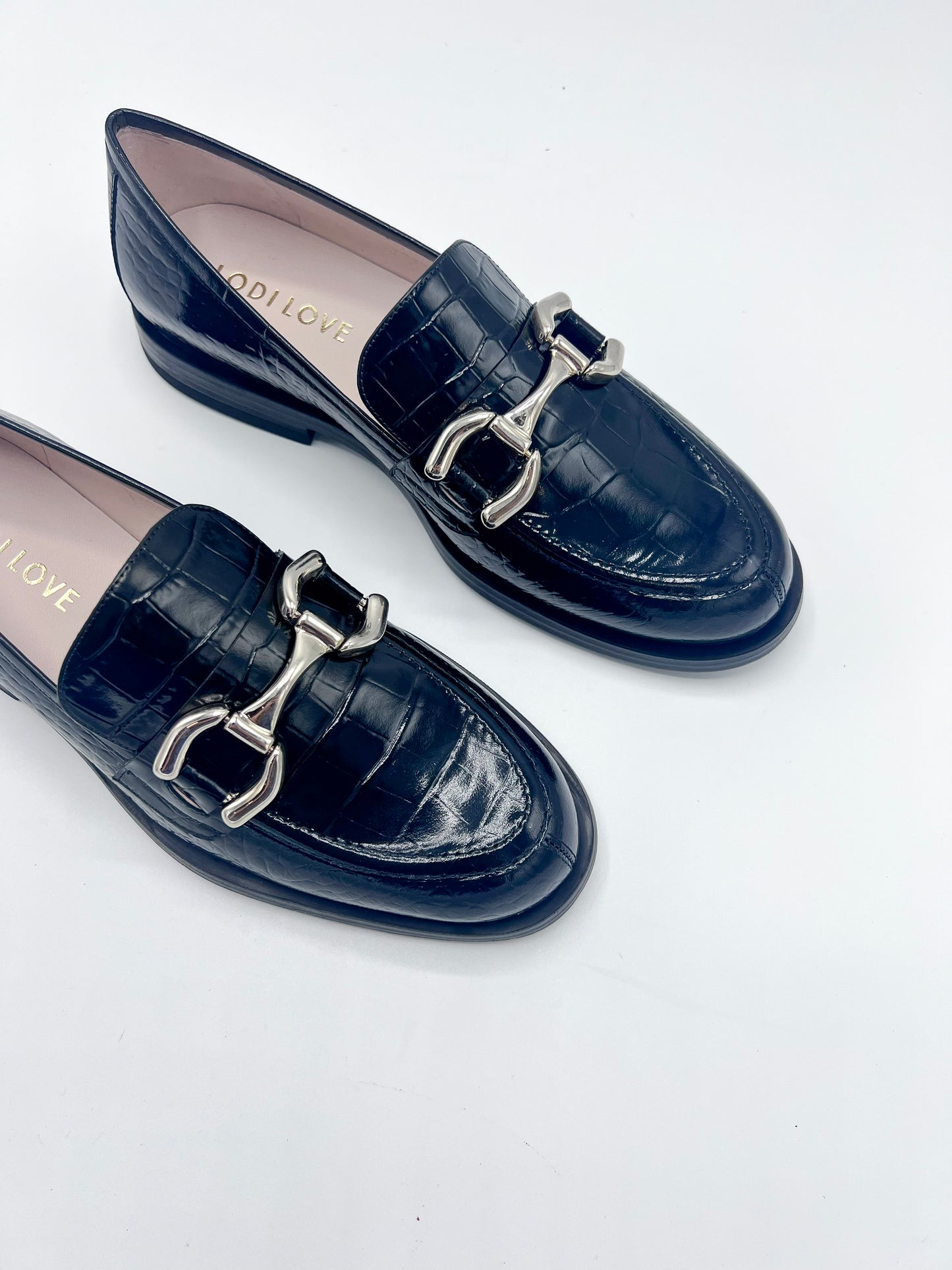 COKI BLACK ANIMAL PRINT LOAFER - LODI