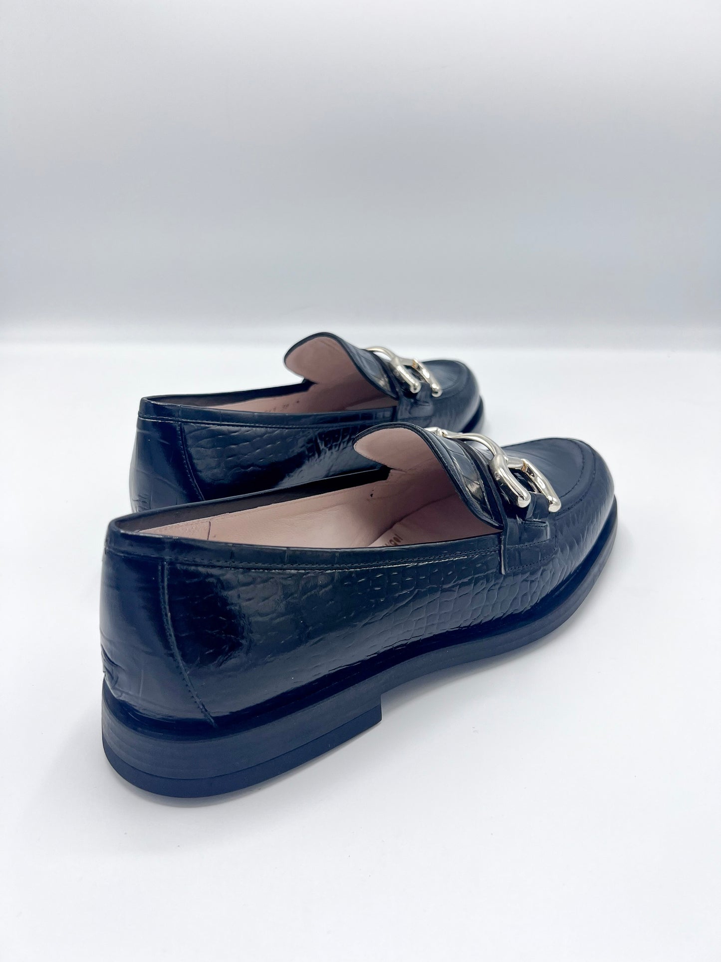 COKI BLACK ANIMAL PRINT LOAFER - LODI