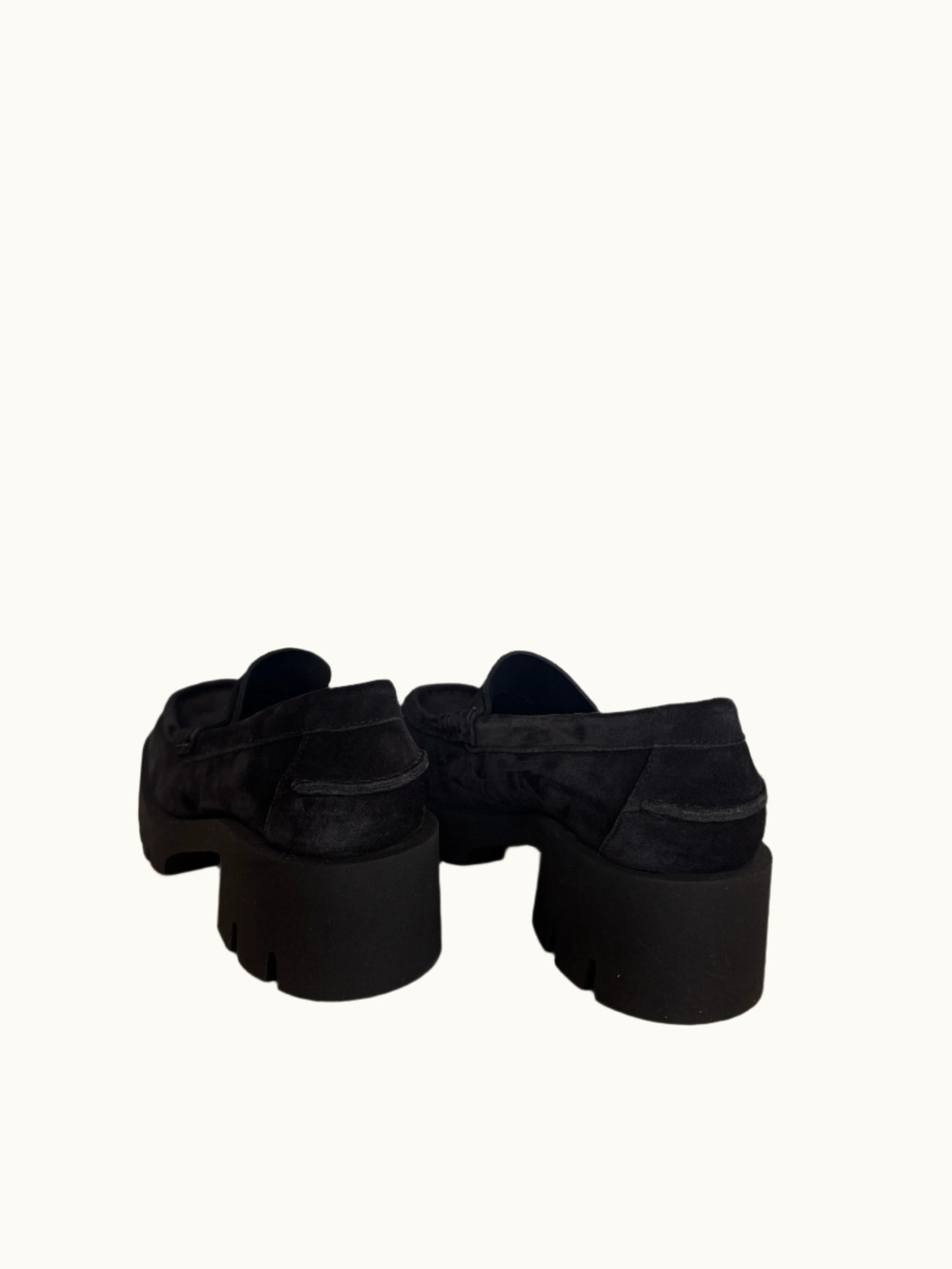 Tady Lightweight Midi Loafer in Suede Black