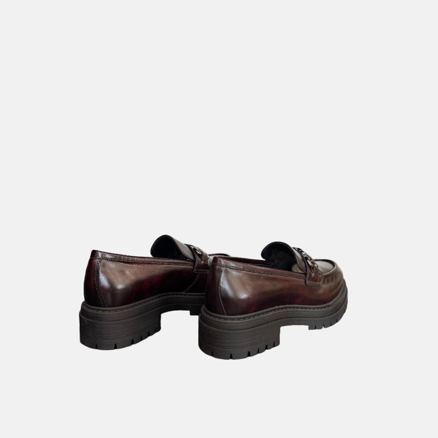 Chunky Loafer in Burgundy