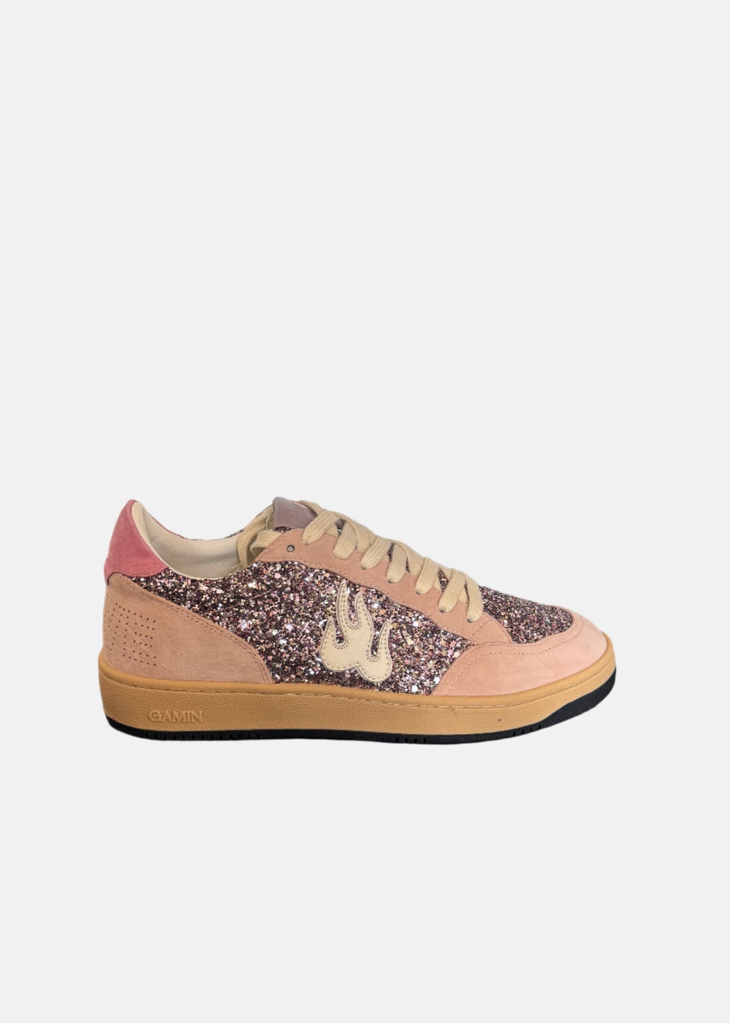Gamin Sneakers in Glitter Pink