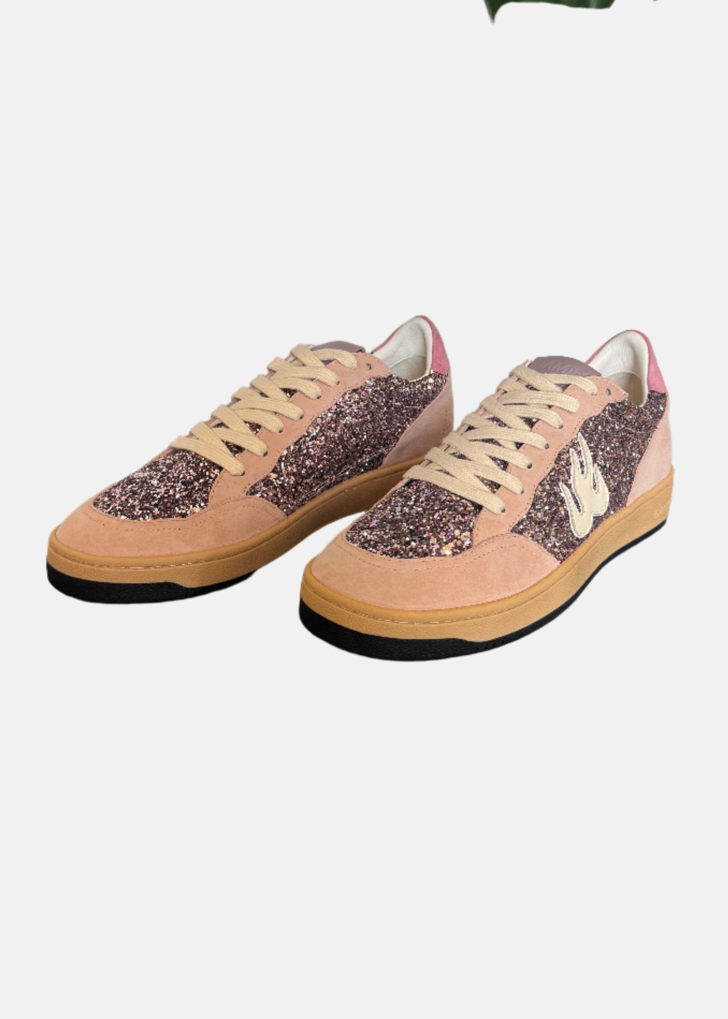 Gamin Sneakers in Glitter Pink