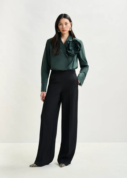 Wide Leg Pants in Black
