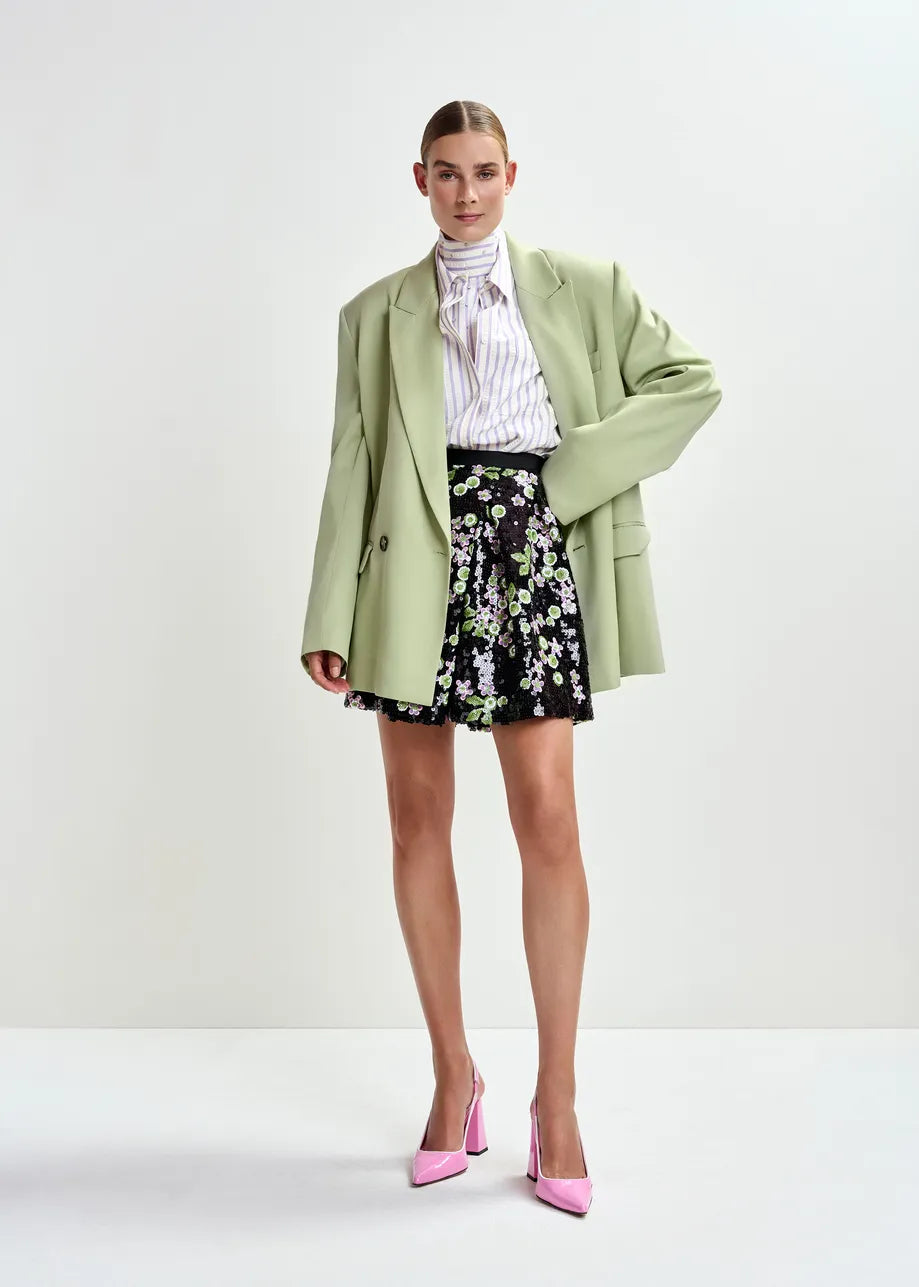 Japanese Embellished Mini Skirt