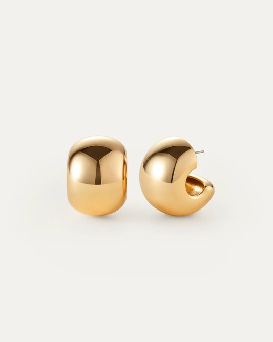 Gemma Hoop Earrings  in Gold