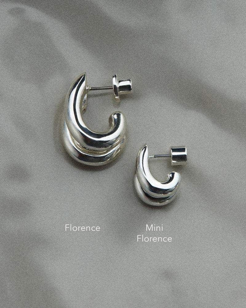 Mini Florence Earrings in Gold