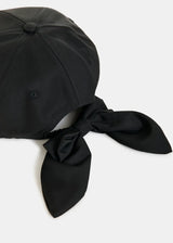 Jiny Cap with Bow in Black