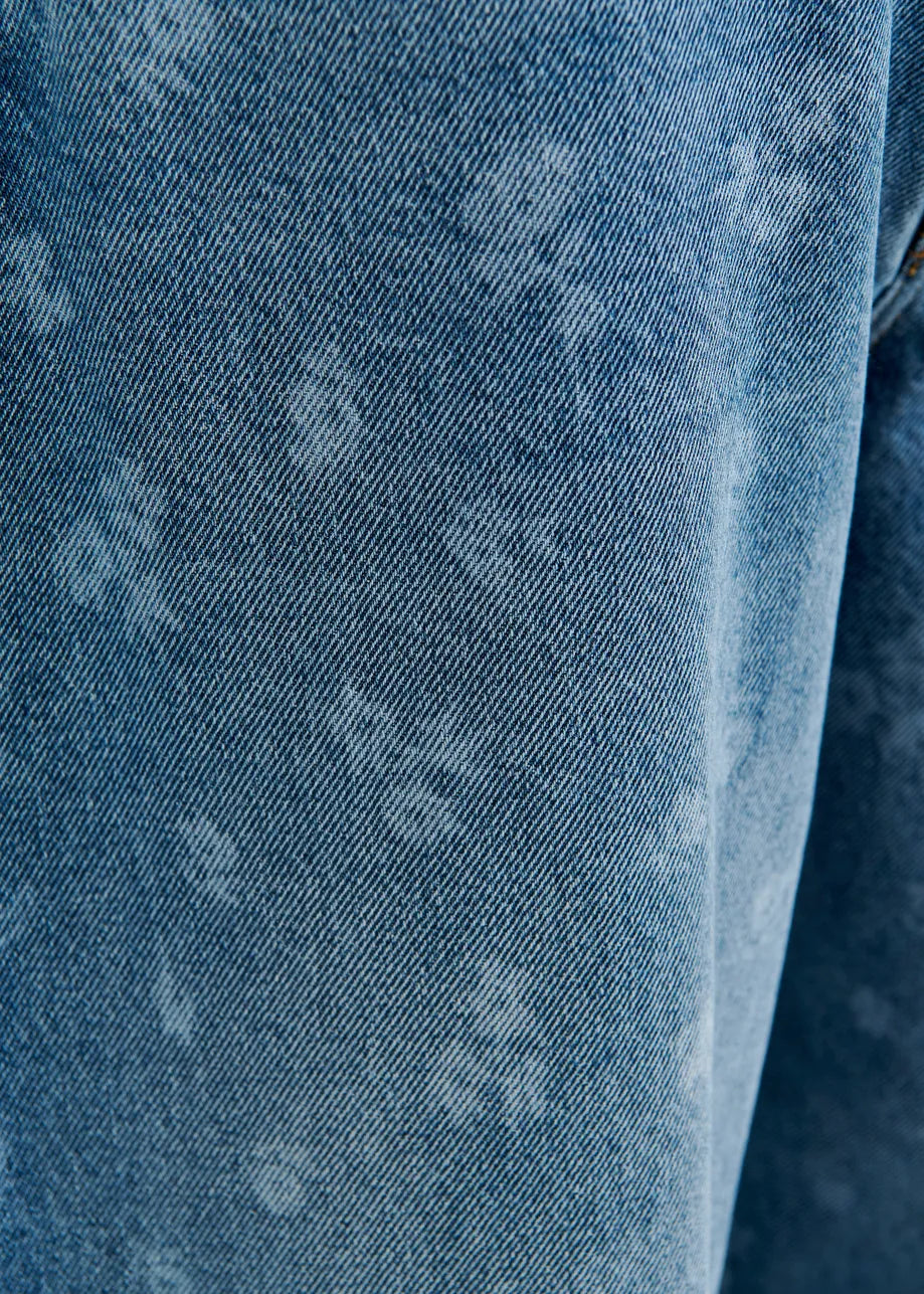 Barrel Leg Jeans in Blue