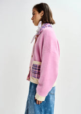 Joilu Knitted Jacket in Pink
