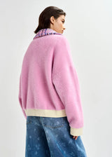 Joilu Knitted Jacket in Pink