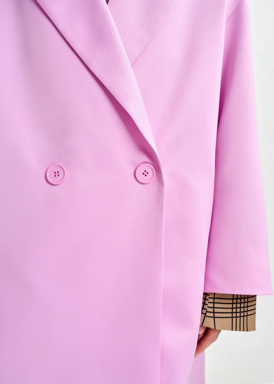 Junta Oversized Coat in Pink