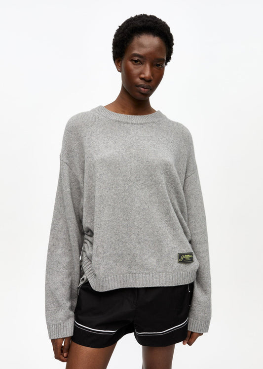 Future Mixed Wool Oversized Jumper in Grey