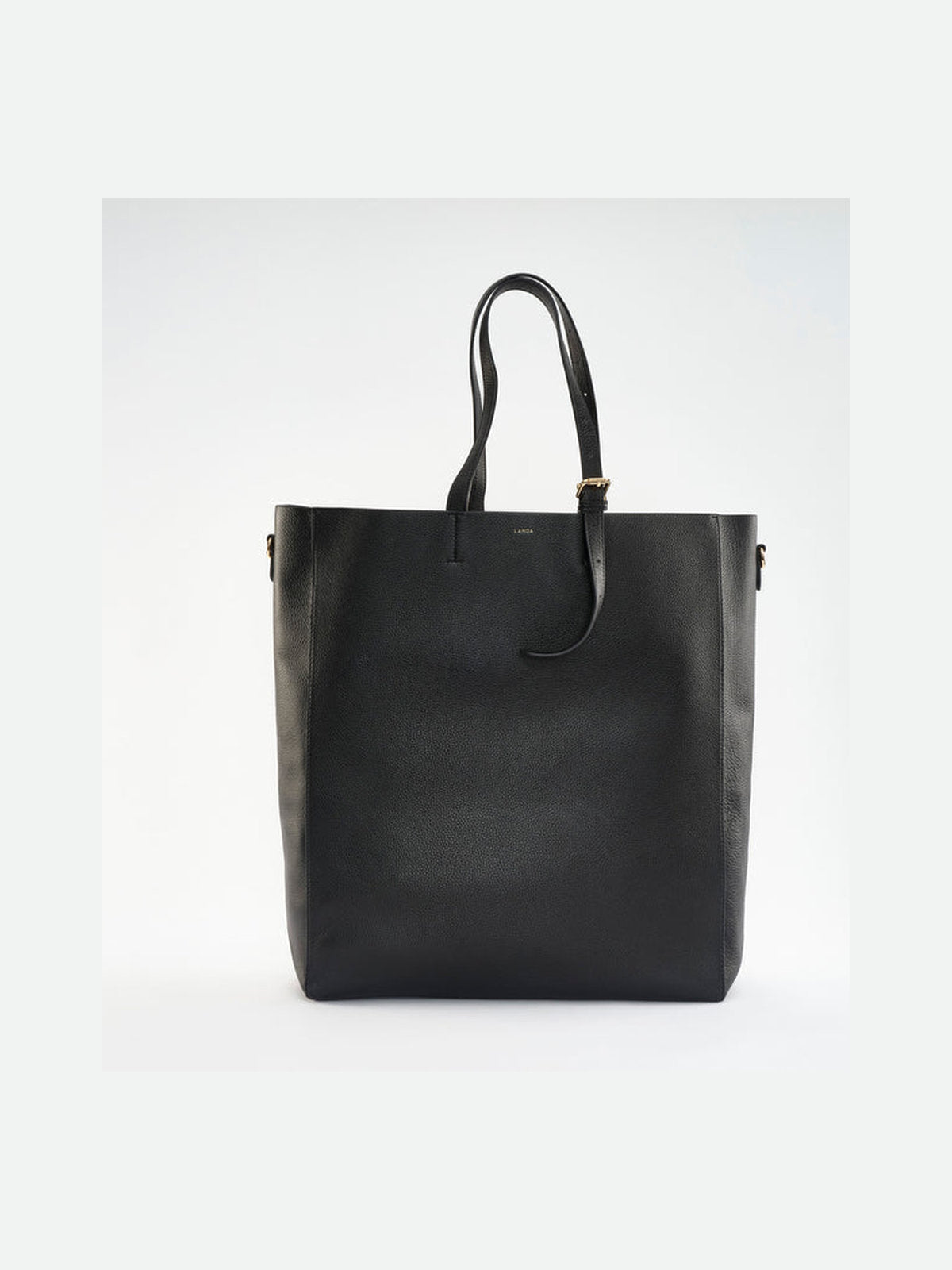 Panama Oversized Shopper Bag in Black