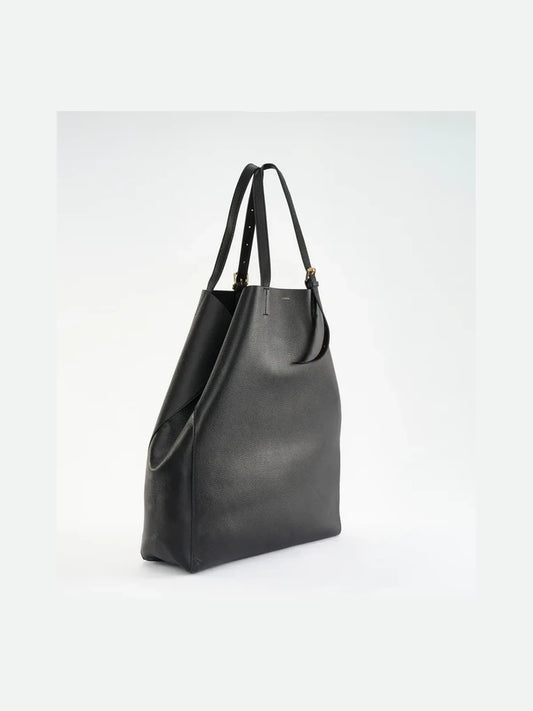 Panama Oversized Shopper Bag in Black