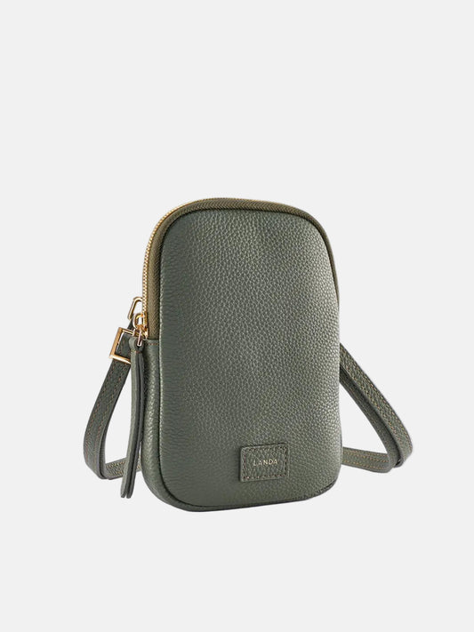 Cassia Phone Bag in Dark Green