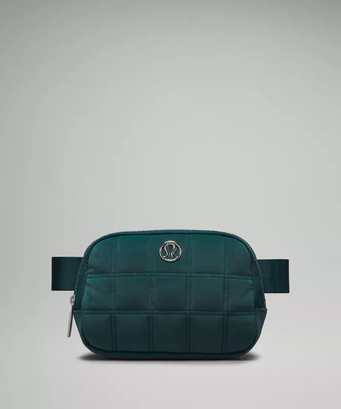 Everywhere belt bag quilted velour-storm teal