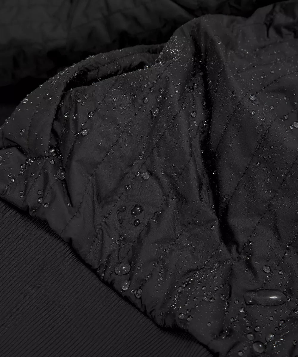 NON STOP COTTON BOMBER JACKET-BLACK