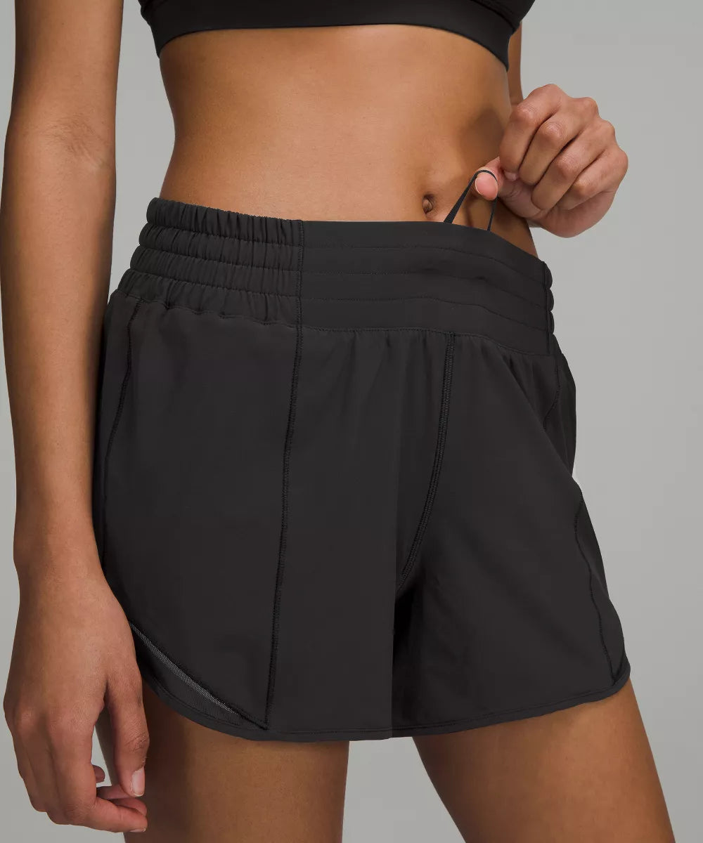 HOTTY HOT HIGH RISE LINED SHORT 4"-BLACK