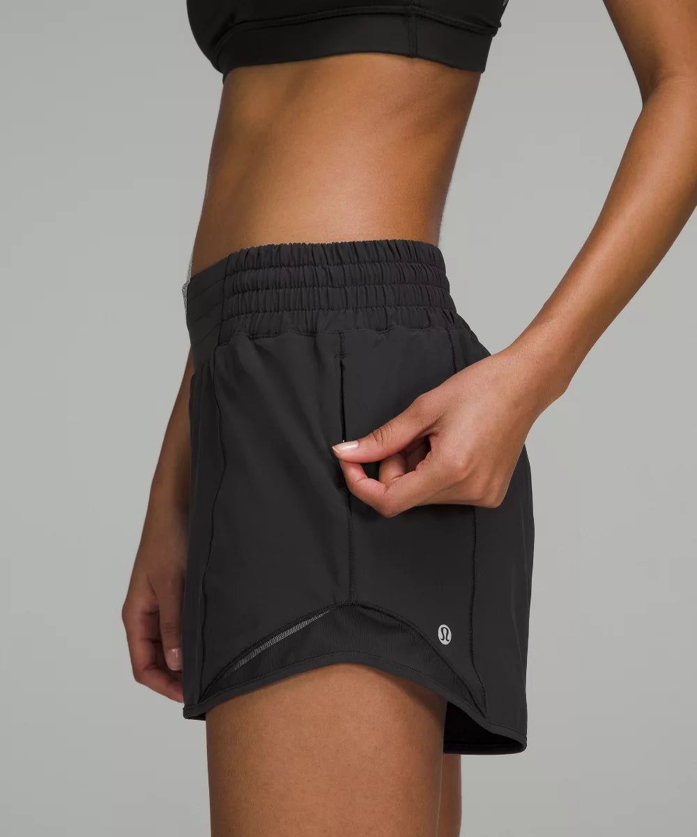 HOTTY HOT HIGH RISE LINED SHORT 4"-BLACK