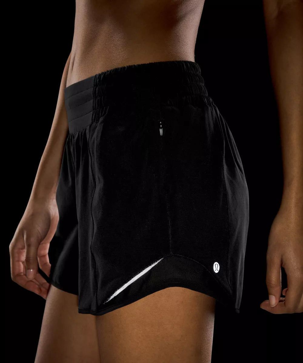 HOTTY HOT HIGH RISE LINED SHORT 4"-BLACK