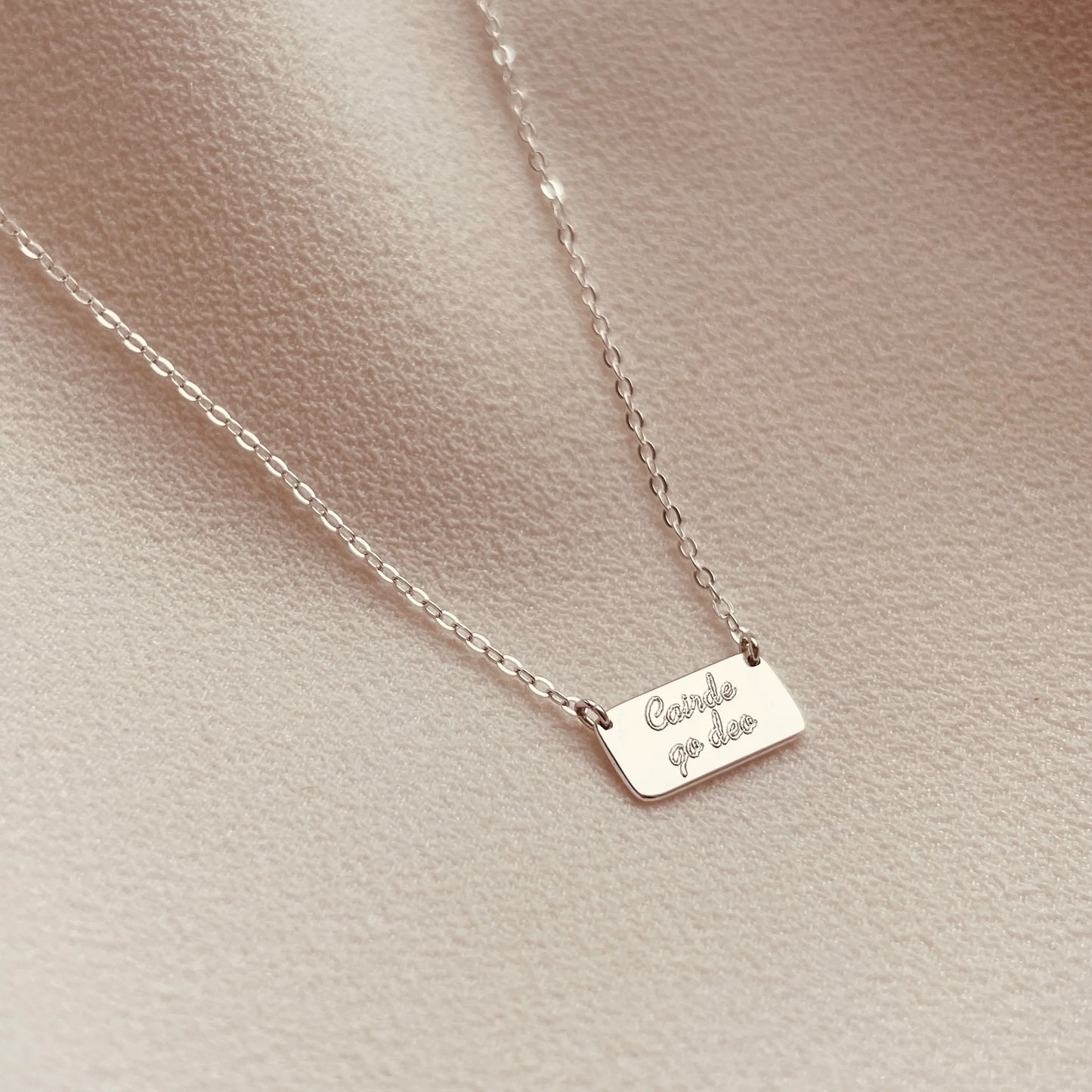 Landscape Slip Necklace in Silver