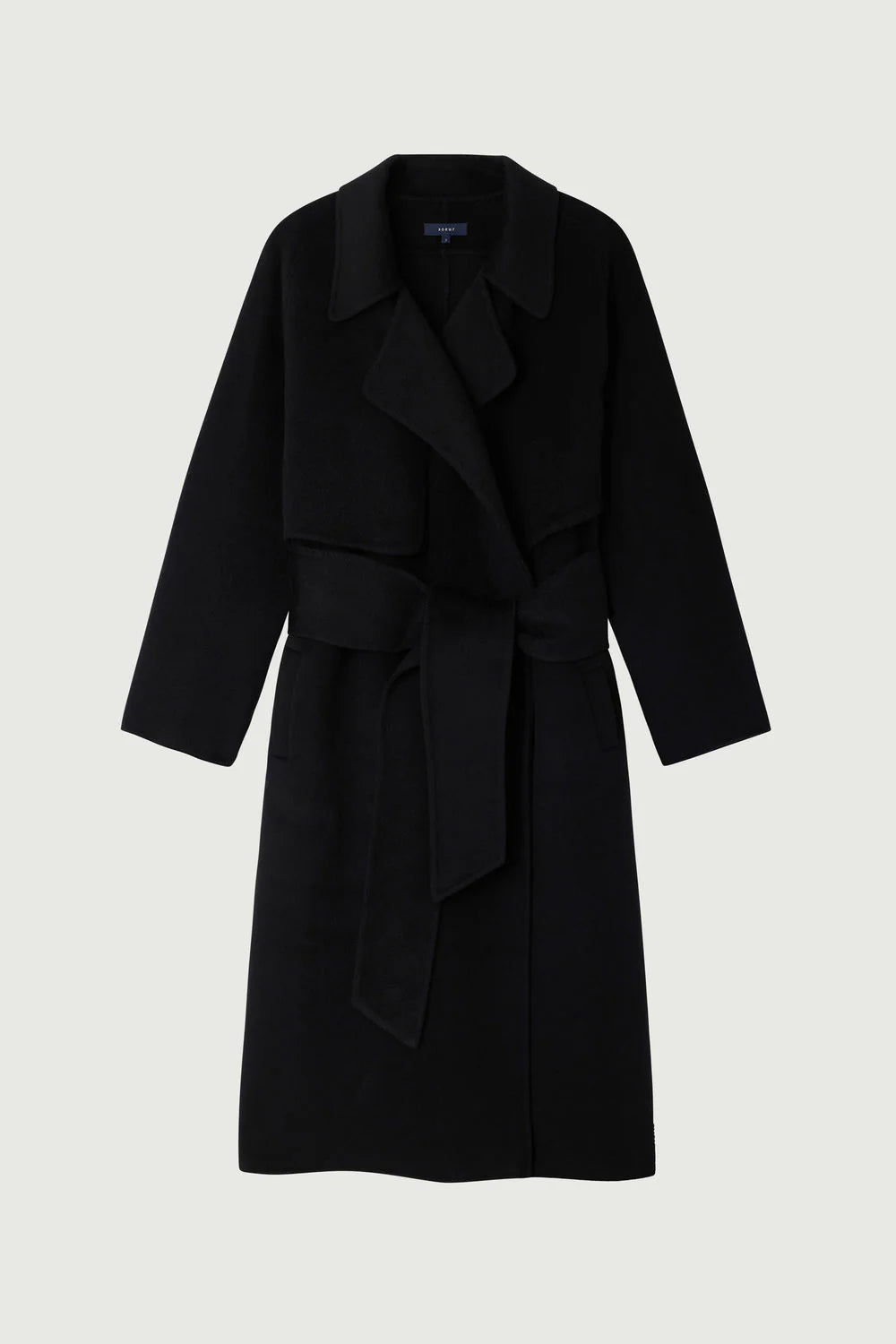 Stanisla Cashmere Coat in Black