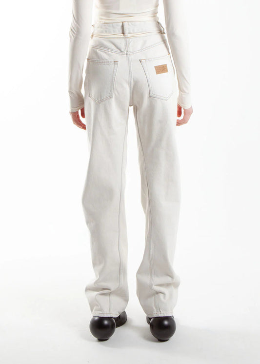 5 Pocket Jean in Cream