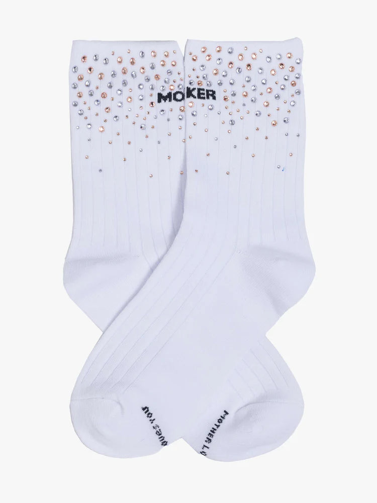 Mother Fucker Rhinestones Sock