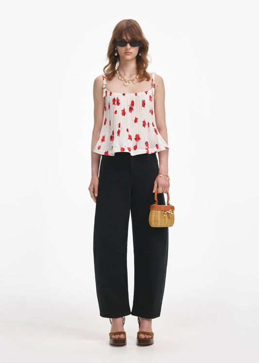 Barrel Leg Jeans in Black