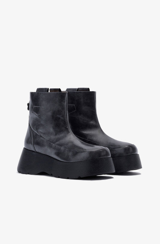 Kat Low Boots in Dark Grey