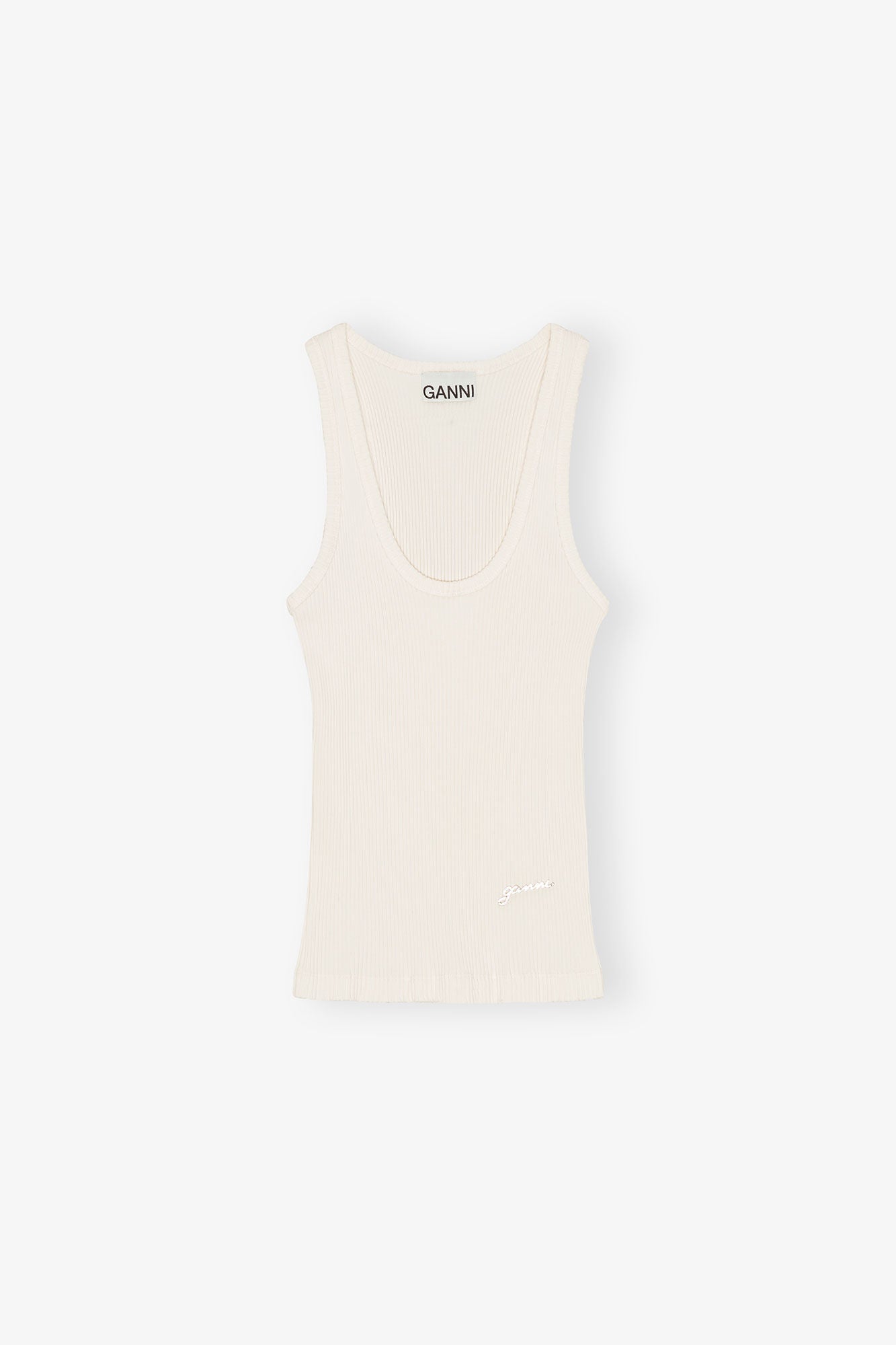 Ivory Ribbed Tank Top
