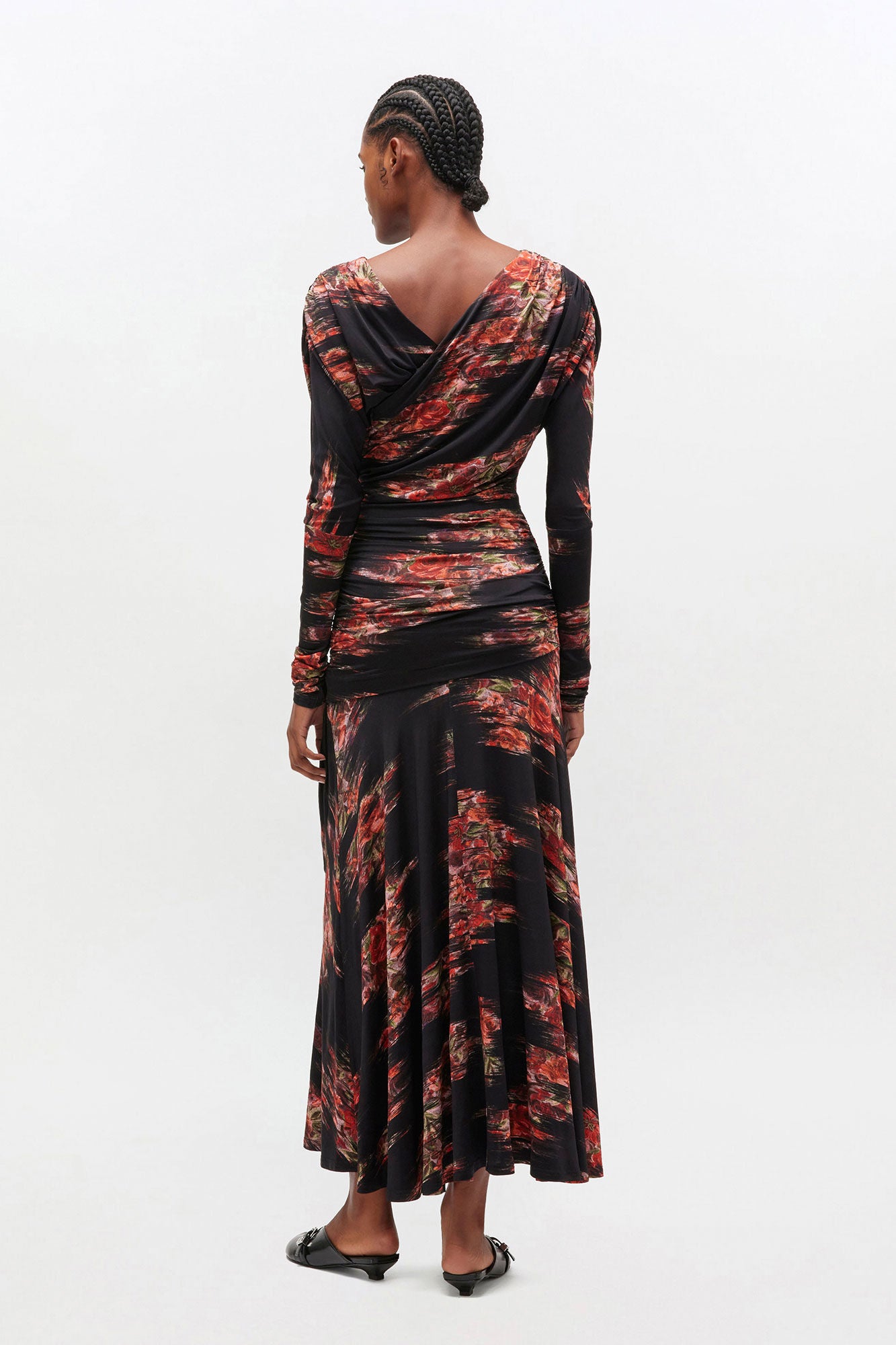 Floral Ruched Dress