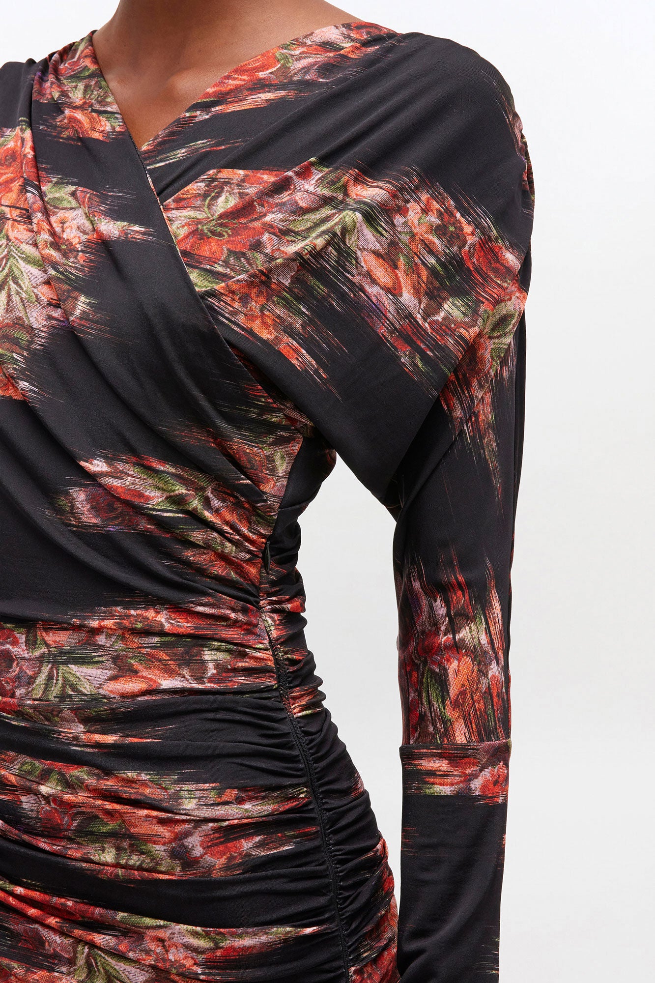 Floral Ruched Dress